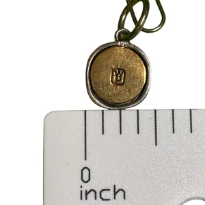 Waxing Poetic Camp Charm Initial S Pendant Sterling Silver Brass Mixed Metal 925 thumbnail 2