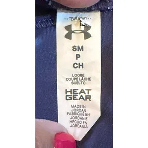 Under Armour HeatGear Tank Top Womens Size S Blue Racerback Loose Fit thumbnail 2