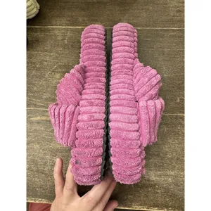NWOB Free People Two Days in Ibiza Terry‎ Platfrom Slide Sandals Orchid size 9.5 thumbnail 3