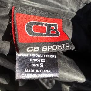 CB Sports Black Down Puffer Long Packable coat/Jacket S thumbnail 6