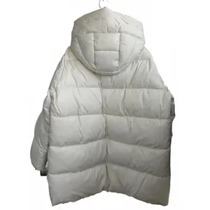 Mango Hood Quilted Coat Puffer Jacket Off White NWT 2XL thumbnail 5