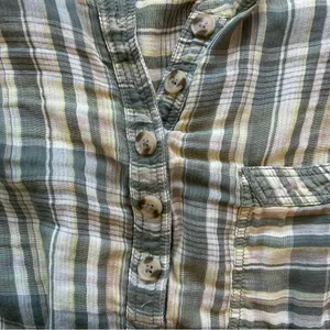 Pilcro Long-Sleeve Buttondown Swing Top thumbnail 3