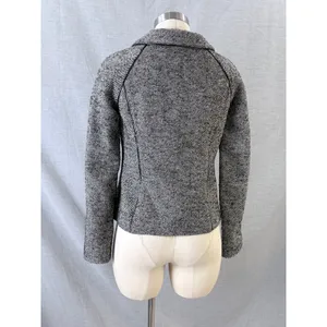 Banana Republic Pea Coat Black White Tweed Wool Blend Double Breasted 4 thumbnail 10