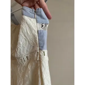 Altar’d State Cream Blue Lace Dress Sz‎ Small thumbnail 4