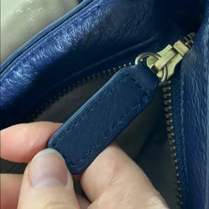 Talbots genuine leather purple saddle bag thumbnail 11