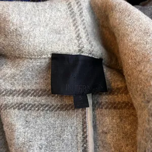 Intermix Taupe Wool Draped Waterfall Coat Size Small thumbnail 7
