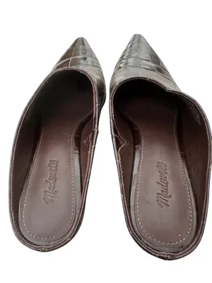 Madewell The Emilie Heeled Mule Chocolate Raisin thumbnail 3