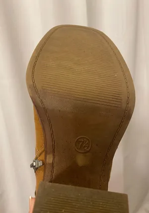 Universal Threads Brown Square Toe Booties thumbnail 5