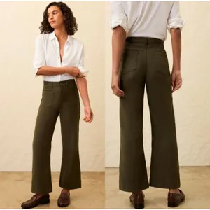 Faherty Stretch Terry Patch‎ Pocket Wide Leg Utility Coastal Sage Green 31 thumbnail 2