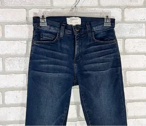 Current/Elliott The High Waist Ankle Skinny City Slicker Jeans in Sandy Size 24 thumbnail 6