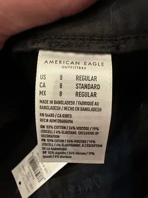 NWT American Eagle Super Stretch Black Jeggings-Size 8 (30x28) thumbnail 7