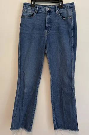 good american jeans good curve GCS127T 14/32 Blue Denim Straight Jeans Capsule thumbnail 1
