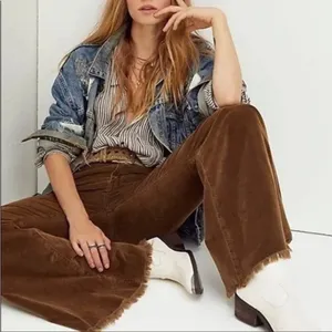 Free People We The Free “Just Float On” Corduroy Flare Pants Size 26 thumbnail 5