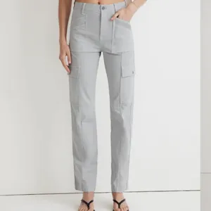 Madewell The Garment Dyed ‘90s Straight Cargo Pant Solstice Grey Blue Size 33 thumbnail 2