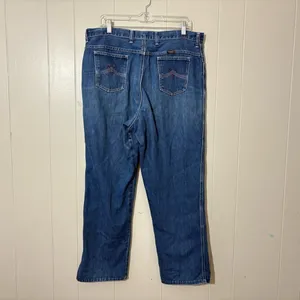 Vintage Wrangler High Rise Western Jeans Blue USA Denim Mom Jeans Women’s thumbnail 13