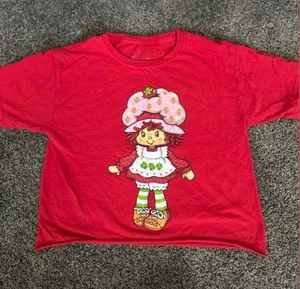 Strawberry Shortcake Red T-Shirt Size XS 0416 thumbnail 1