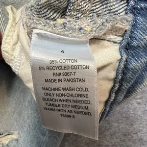 Arizona Jeans Low‎ Rise Dad Jeans Distressed Ripped Denim Light Wash Size 4 thumbnail 9