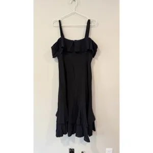 J. Crew Ruffle Midi 100% Silk Dress Size 6 2702 thumbnail 8