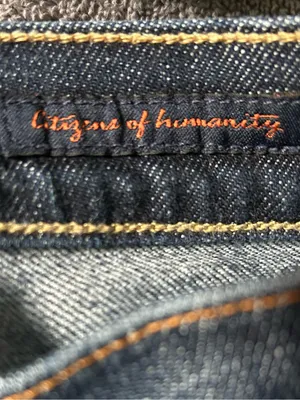 Citizens of Humanity Women's Mid-Rise Straight Capris Faded Blue SZ 28 Waist thumbnail 8