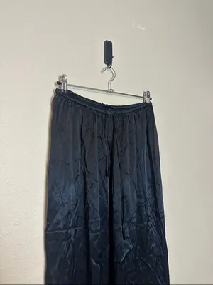 White fox Catching Up Wide Leg Pants Black‎ Size Medium NWT thumbnail 3