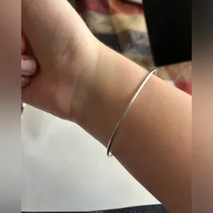 3/$20 Cute Dog Paw Shimmer Silver Tone Thin Bangle Bracelet thumbnail 4