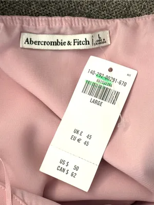 Abercrombie & Fitch Bow Tie-Front Halter Top NWT Large thumbnail 4