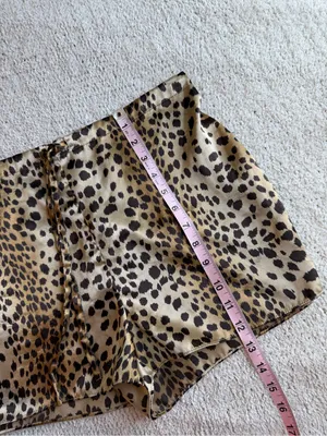Victoria's Secret Leopard Print Satin Pajama Set VINTAGE Y2K XS thumbnail 7