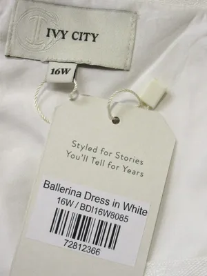NWT Ivy City Co Ballerina in White Embroidered Tulle Midi Dress 16W Wedding thumbnail 8