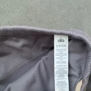 Alo Yoga Seamless Ribbed Favorite Bra Tank Fog S thumbnail 3