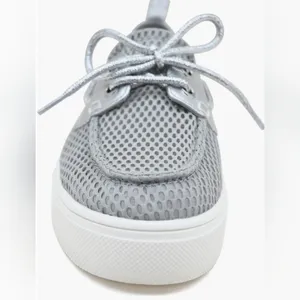 Kenneth Cole Reaction Silver Mesh Platform Lace-Up Sneakers thumbnail 4