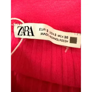 Zara Hot Pink Ribbed Halter Top Criss Cross Neck Sleeveless Knit Tank Small NEW thumbnail 6