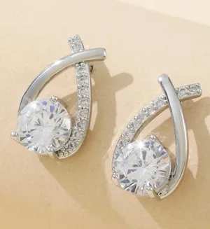 TJ Maxx Rhinestone Earrings thumbnail 1