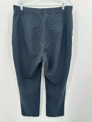 Abercrombie & Fitch Women's Black Tailored Wide-Leg Trouser Pants‎ Size Large thumbnail 2