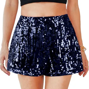 NWT MANER‎ Women’s High Waisted Sparkly Sequin Party Shorts - Large thumbnail 1