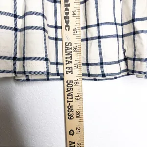 bp Amanda Tennis Mini Skirt Windowpane Print Beige Blue Size 2X NWT thumbnail 10