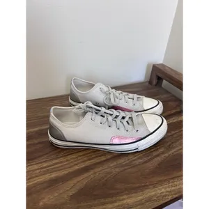 Converse All Star Chuck Taylor Grey Pink Silver Metallic Sneakers size 8 A09799F thumbnail 3