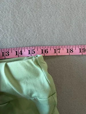 Women's Wide Leg Pull On Drawstring Elastic Waist Light Green Pant Size XL #2608 thumbnail 4