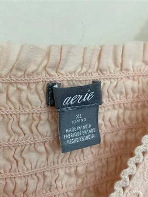 Aerie Eyelet Ruffle Tank Top Size XL Soft Pink Coquette Girl Cottage Feminine thumbnail 2