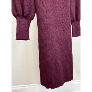 Nine West Burgundy Blend Ribbed Knit Dress SzXL NWT thumbnail 4