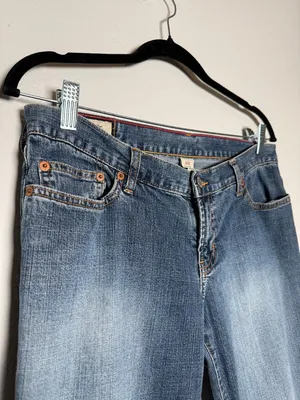 Abercrombie & Fitch Women's Flared Blue Denim Jeans thumbnail 2