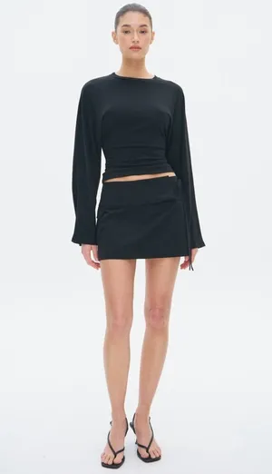 Glassons Black Mini Cargo Skirt thumbnail 1