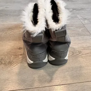 Sorel Whitney Joan Winter Boots Womens Gray Waterproof Fur Lined‎ Lace Up Size 5 thumbnail 5