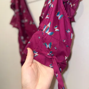 Free People Pretty Dayz Butterfly Wrap Crop Top Boho NWOT XL thumbnail 5