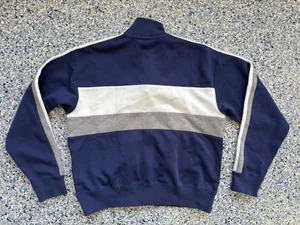 Polo Ralph Lauren navy blue color-blocked track jacket thumbnail 4