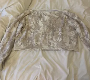 Hollister Off-The-Shoulder Crop camo hoodie thumbnail 1
