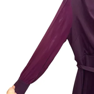 Shelby‎ & Palmer Purple Wrap Dress Size 10 Long Sleeve Belted thumbnail 3