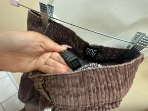BDG High-Rise Baggy Bubble Corduroy Pants in Brown thumbnail 5