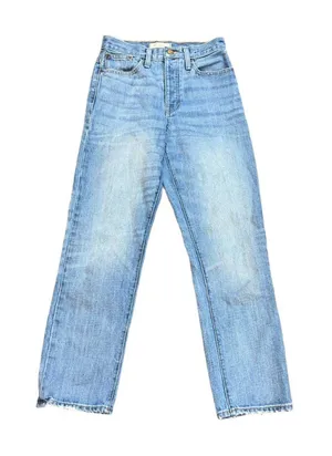 Madewell‎ The Dadjean Light Wash Button Fly Relaxed Size 23 Cotton 90's Straight thumbnail 1