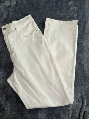 Madewell 90s Straight Women’s Jeans White Denim Size 28 High Rise thumbnail 1