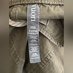 Vuori Women’s Ripstop Drawstring Pants Sz XS Dark Oregano Organic Cotton Joggers thumbnail 10